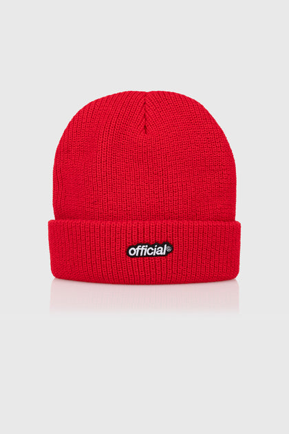 Everyday Box Logo Beanie (Burgundy) by The Official Brand