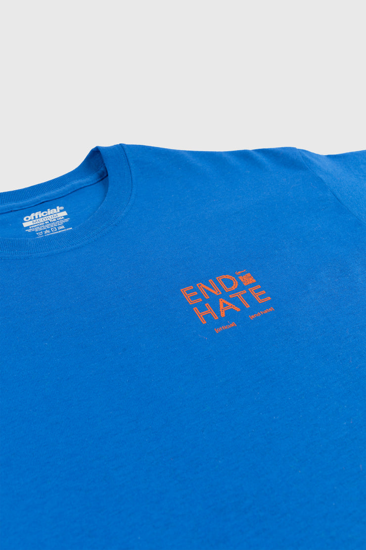 End Hate - Take Action T-Shirt (Blue)