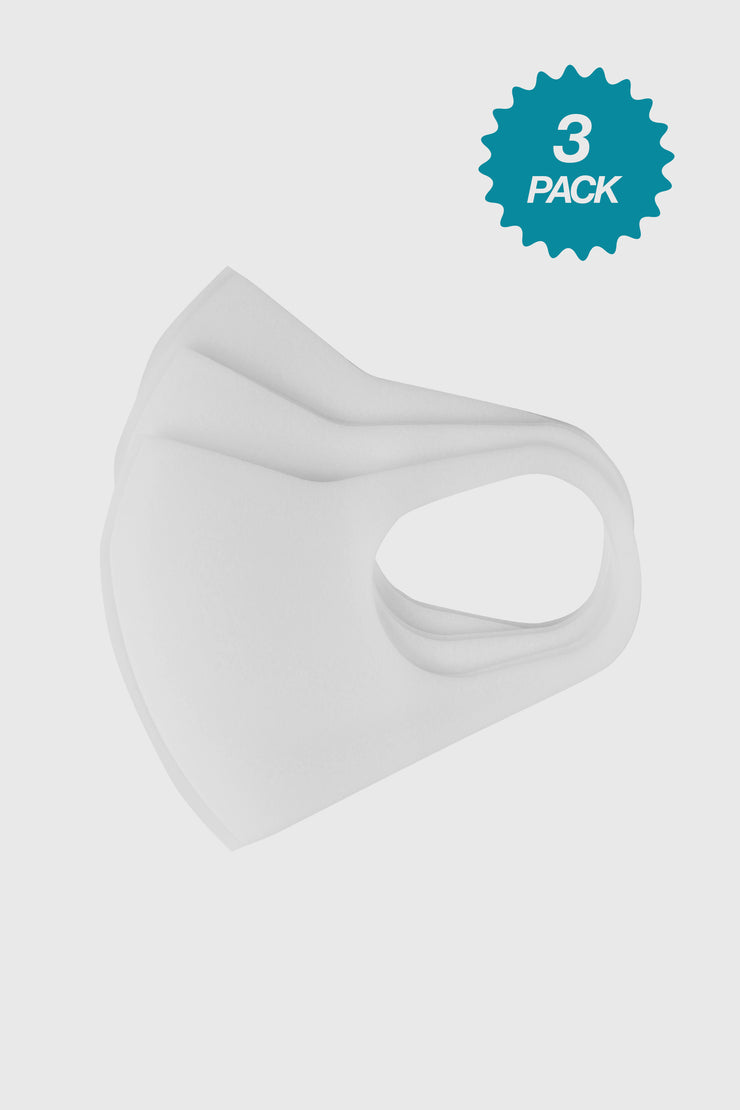 PITTA Face Mask - 3 Pack (White)