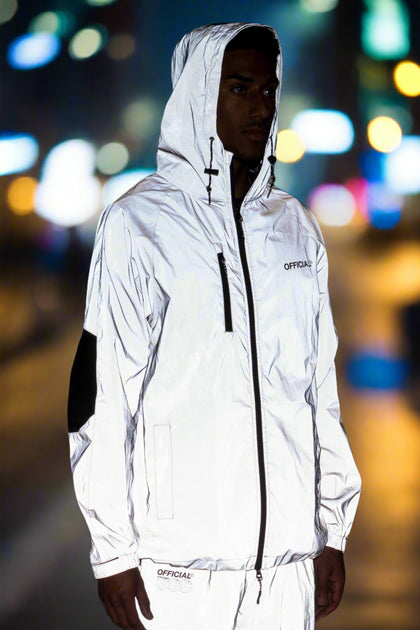 Reflective Pullover Jacket Silver Reflective Jacket Mens Members