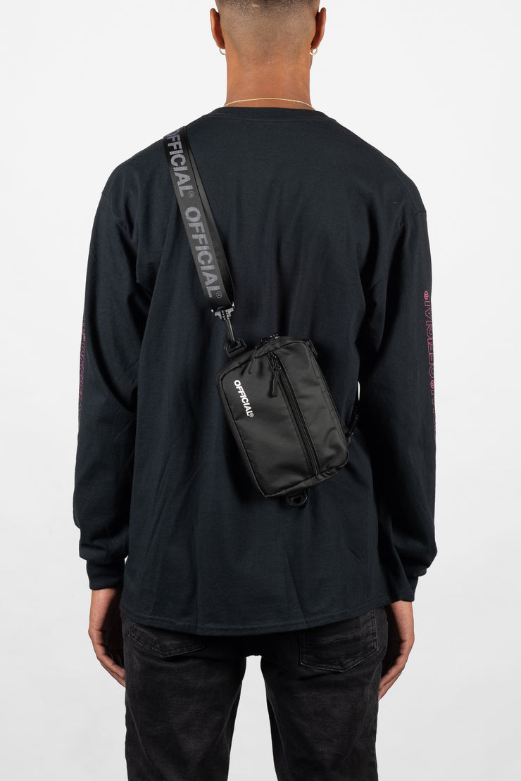 Neck Utility Shoulder Bag - Black