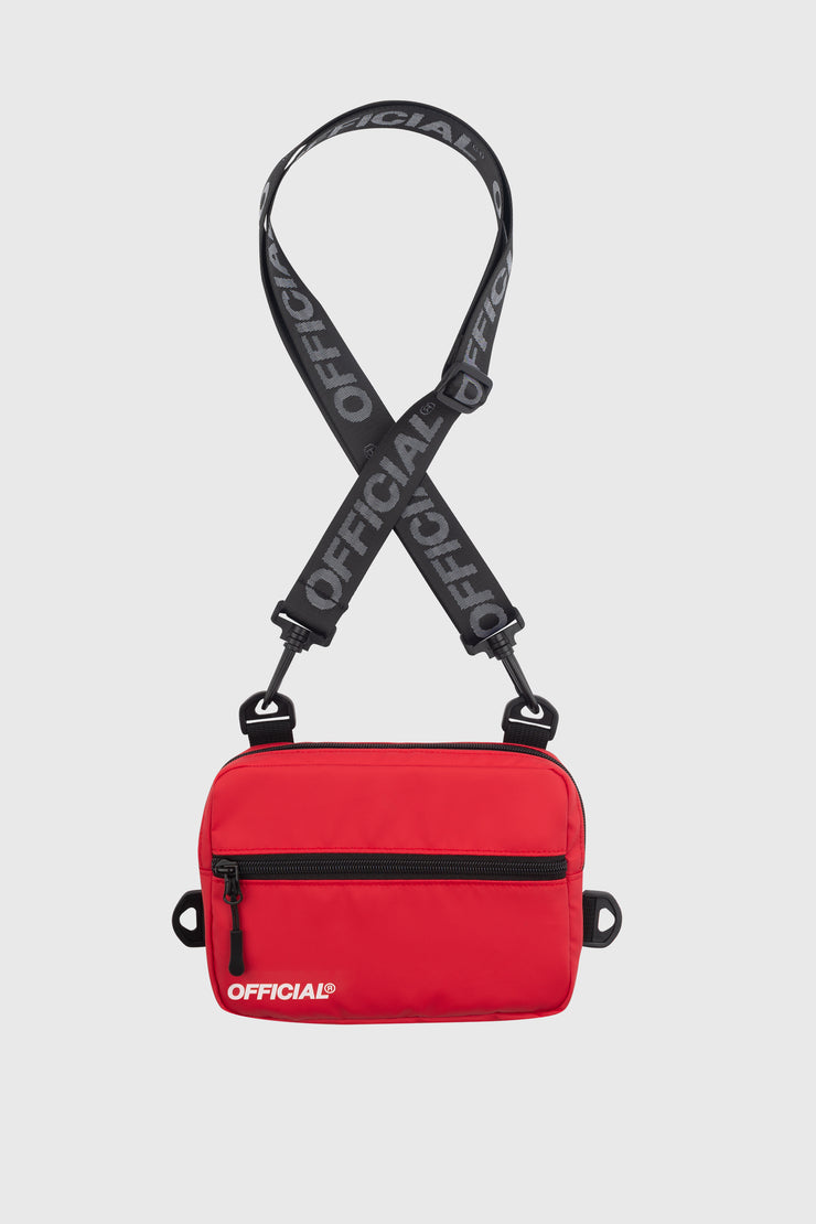 Neck Utility Shoulder Bag - Red