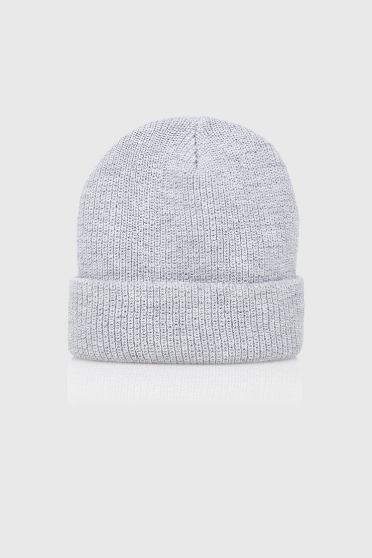 Everyday Box Logo Beanie (Heather Grey) by The Official Brand
