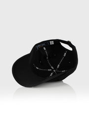 Blank 6-Panel Dad Hat (Black)
