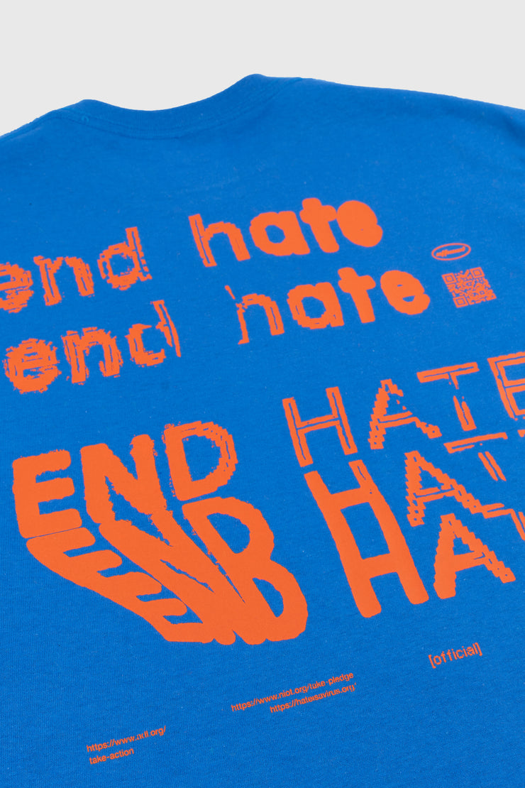 End Hate - Take Action T-Shirt (Blue)