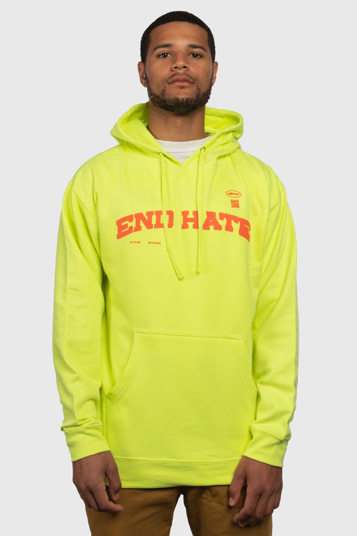 End Hate - Athletic Arc Hooded Sweatshirt (Safety Yellow) – The ...