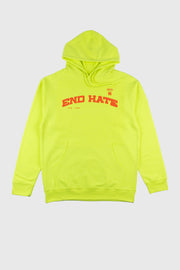 End Hate - Athletic Arc Hooded Sweatshirt (Safety Yellow)