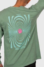 Reality Distortion Field Longsleeve Shirt (Sage Green)