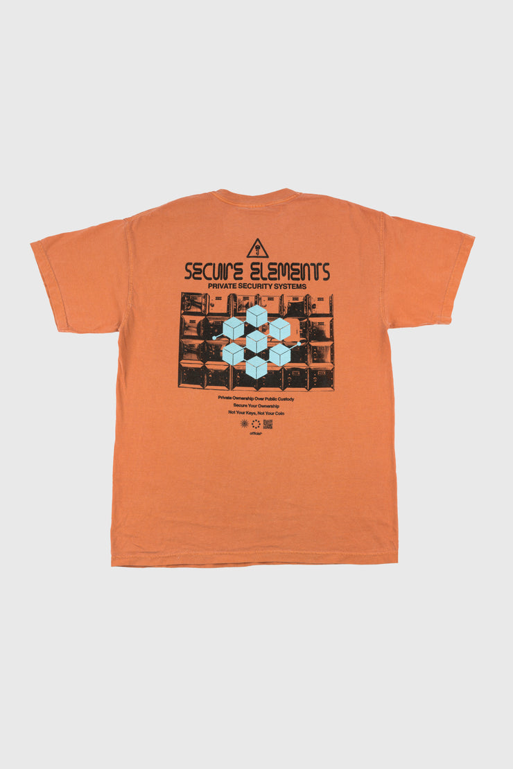 Secure Elements T-Shirt (Distressed Orange)