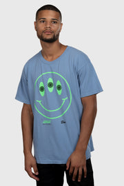 Smile You're On Camera T-Shirt (Denim Blue)