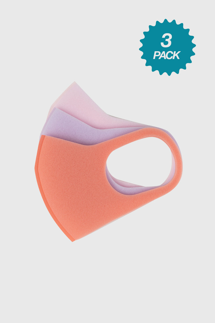 PITTA Face Mask [Small Size] - 3 Pack (Pastel Colors)