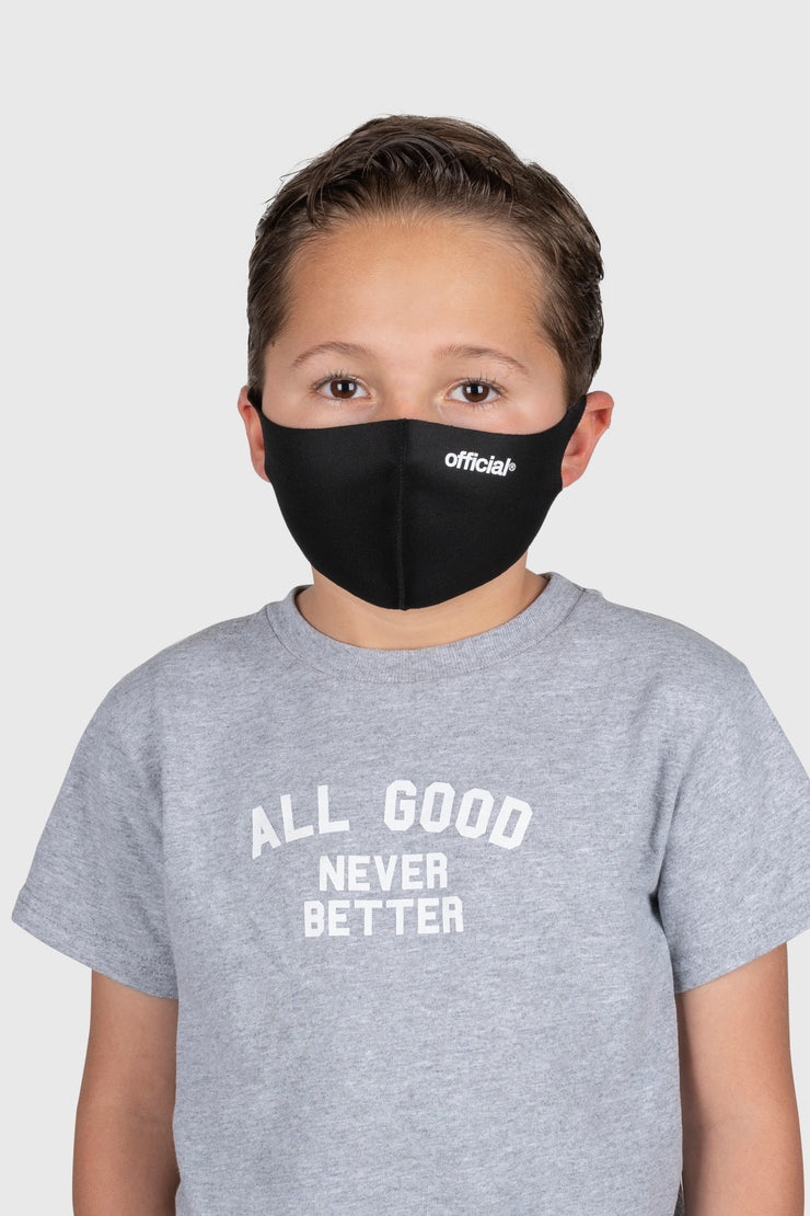 [Kids Size] Official Nano-Polyurethane Face Mask (Black)