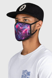 Space Weed Face Mask - Purple